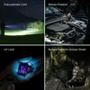 Olight ArkPro LED Taschenlampe mit Flutlicht UV und grünem Laser im Outdooreinsatz und bei der Autoreparatur