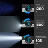 Olight ArkPro LED Taschenlampe mit 1200mW UV-Licht, 1500 Lumen Flutlicht und 205m Leuchtweite für Outdoor-Einsätze