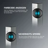 Olight ArkPro LED Taschenlampe Detailansicht der Farbcode-Anzeigen und Sicherheitssperre für Alltag und Beruf