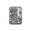 Pik-König EDC Slider aus Metall mit gravierter Spielkarte und goldener Schraube