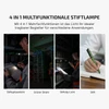 Grüne Olight Open 3 Multifunktions-Stiftlampe mit Laser, Licht und Kugelschreiber für Lager und Büro im Einsatz
