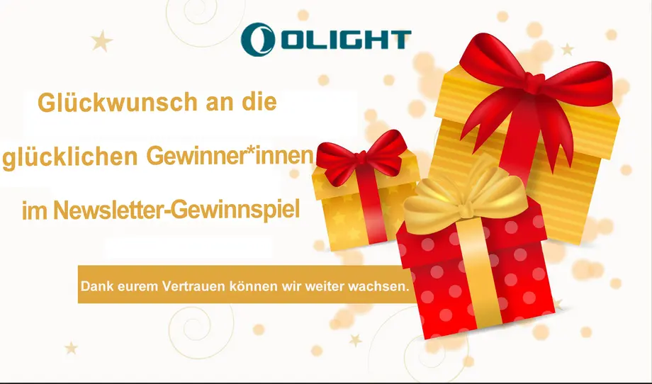 Glückwunsch an die glücklichen Gewinner*innen