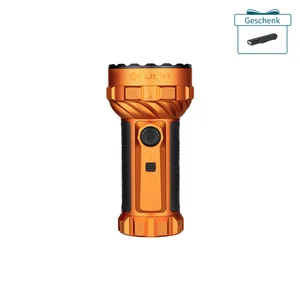 Olight Marauder Mini leistungsstarke LED Taschenlampe in Orange mit Drehschalter und Gratis-Geschenkbox