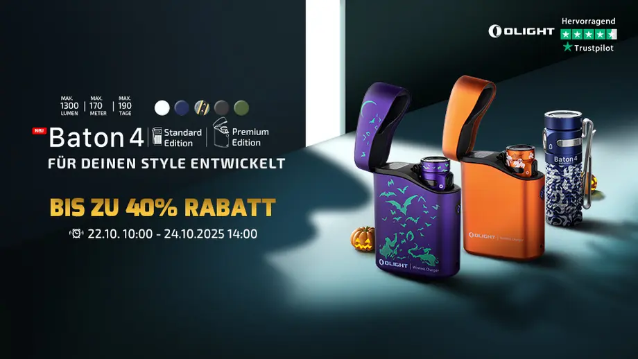 Olight Baton 4 Halloween Edition im Test: Dein ultimativer Begleiter für dunkle Nächte?