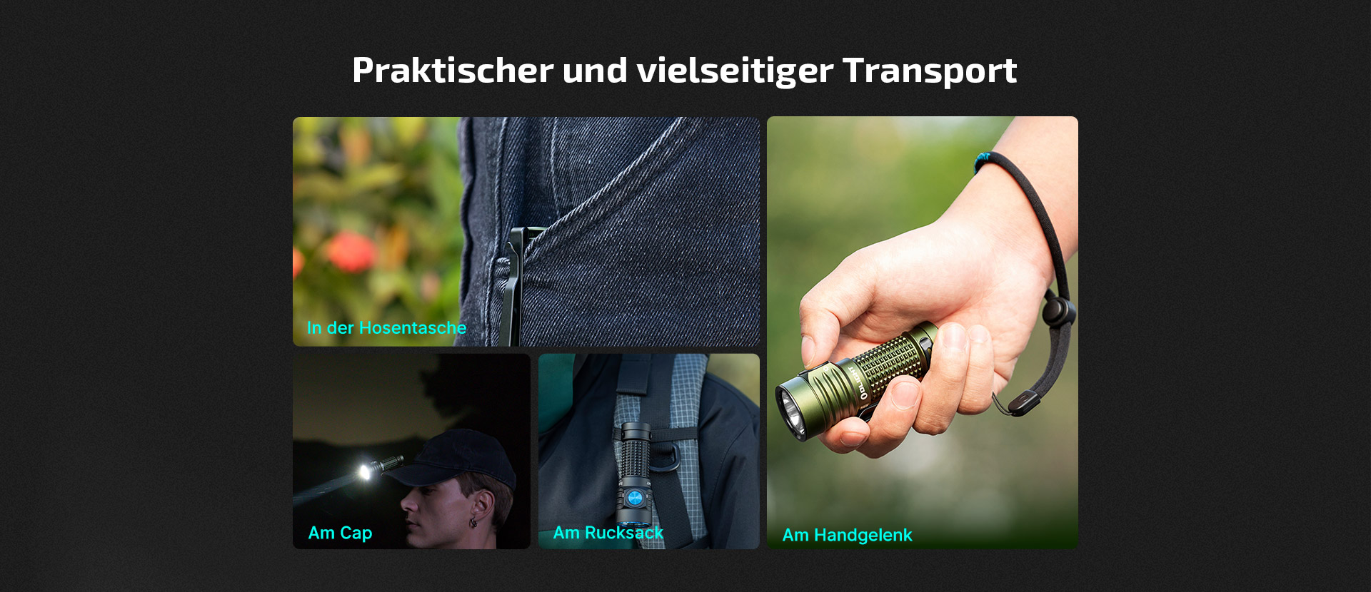 Olight Baton Turbo im offiziellen Anwendungsfoto