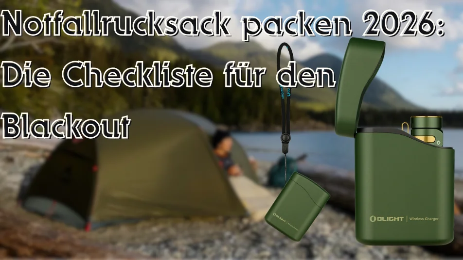 Notfallrucksack packen 2026: Die Checkliste für den Blackout