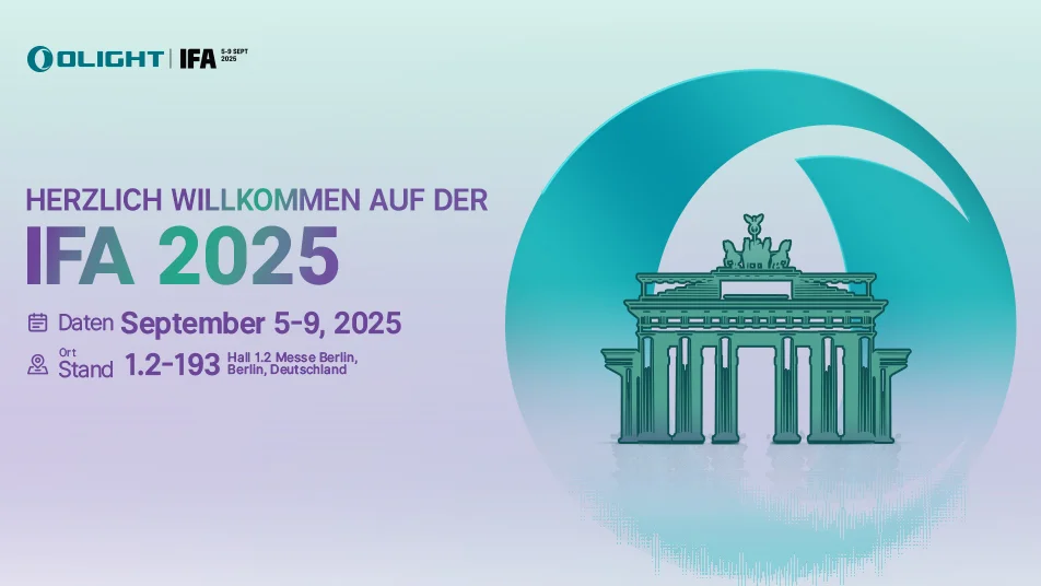 Olight auf der IFA 2025 in Berlin, 5.-9. September. Stand 1.2-193, Messe Berlin.