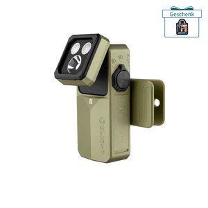 Olight Oclip 2 Ultra grüne EDC Clip-Leuchte mit schwenkbarem LED-Kopf und Befestigungsclip für Outdoor-Einsätze