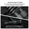 Olight Warrior X 4 Taschenlampe mit wasserdichtem USB Typ-C Anschluss und dreifarbiger Ladestandsanzeige