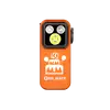 Olight orange Oclip Pro S von vorne mit 12. Jahrestags-Kuchen-Design, leistungsstarke EDC-Clip-Leuchte für den täglichen Gebrauch