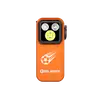 Olight orange Oclip Pro S Clip-on-Taschenlampe mit Fußball-Logo in Vorderansicht für Outdoor und Alltag