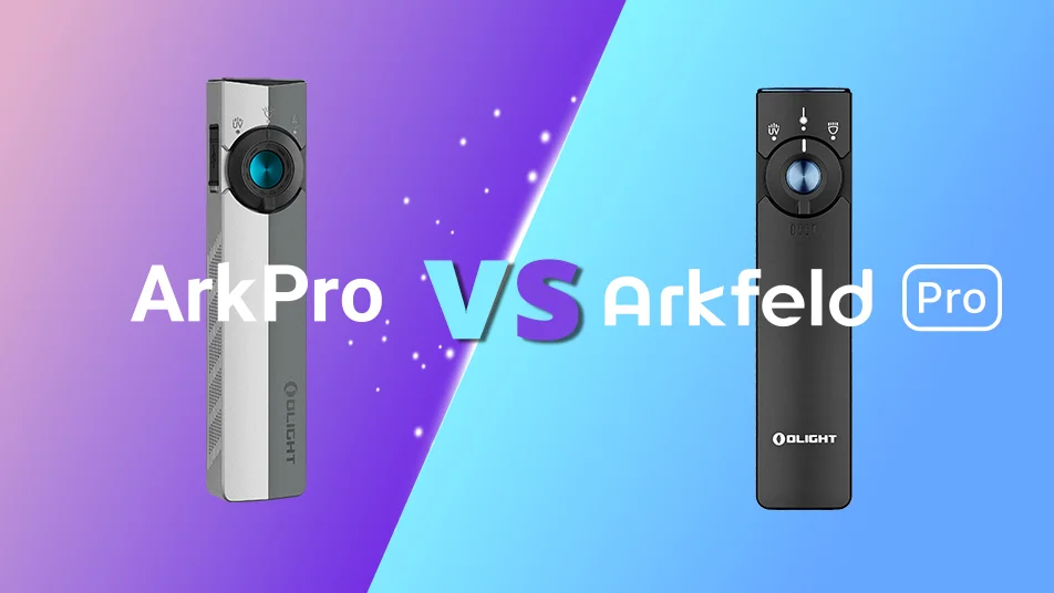 Olight ArkPro vs. Arkfeld Pro Taschenlampen im direkten Vergleich