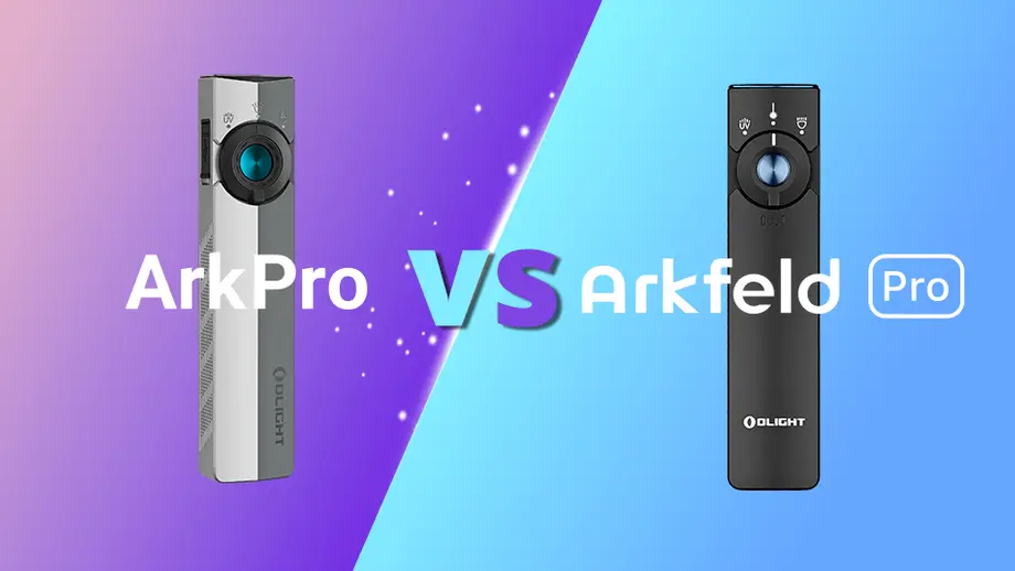 Olight ArkPro vs. Arkfeld Pro Taschenlampen im direkten Vergleich
