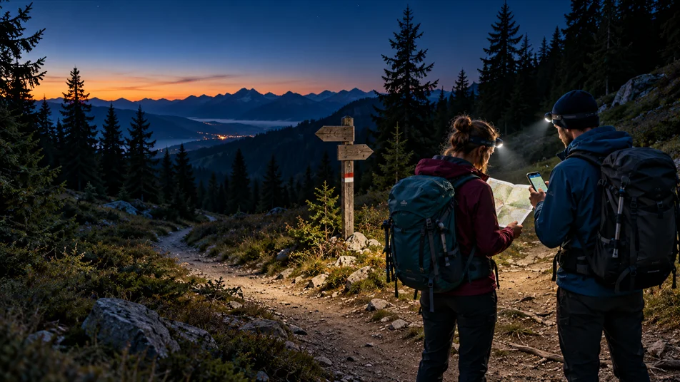 Nachtwanderung planen: Route, Zeit und Umkehrpunkt