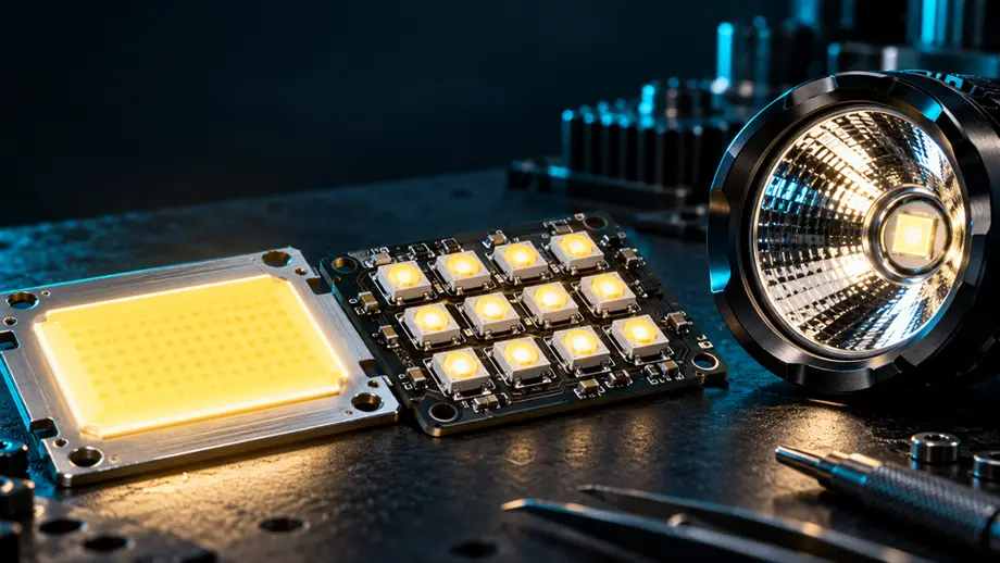 Was bedeutet COB bei Taschenlampen? COB, SMD und LED im Vergleich