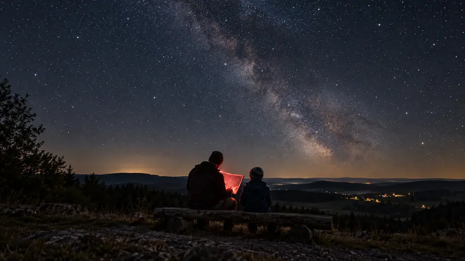 Sternenhimmel beobachten: Standort, Zeit und Rotlicht