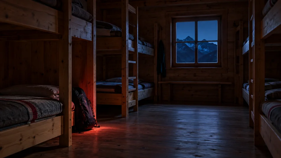 Stirnlampe für Wandern: Rotlicht im Matratzenlager und am Hüttenweg