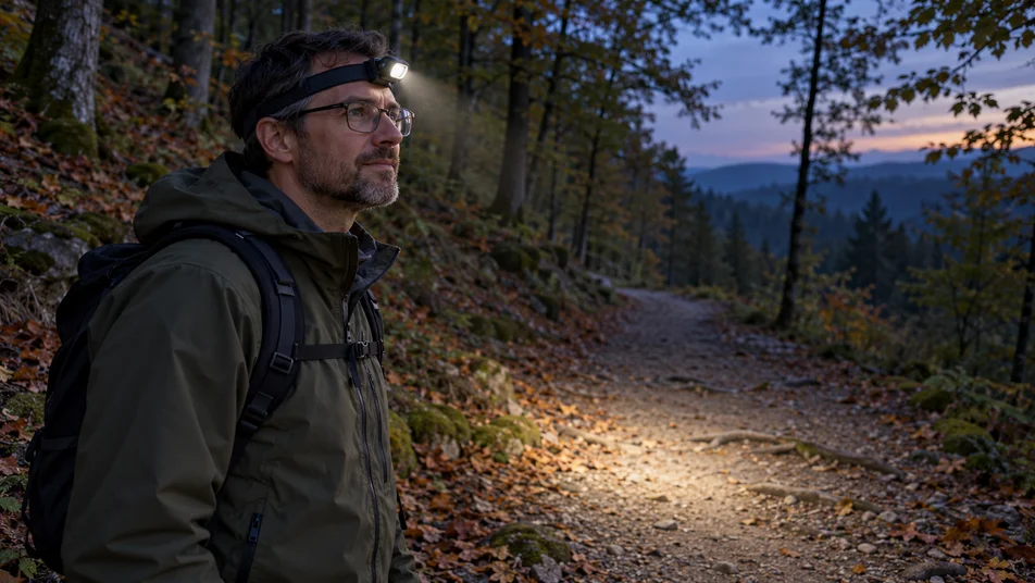 Beste Kopflampe beim Wandern mit Brille: Reflexe und Blendung