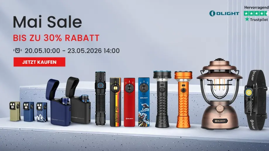 Olight Deutschland Mai Flash-Sale: Monatliche EDC-Schnäppchen & Exklusive Vorteile