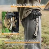 Multifunktionale Outdoor-Axt mit Scheide am Gürtel und Rucksack befestigt für Camping-Aktivitäten