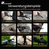 HX Outdoors Multitool Anwendungsbeispiele wie Holz schnitzen, Sägen, Seil schneiden, Feilen, Draht schneiden und Dosen öffnen