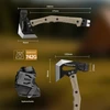Taktische Axt Mercenaries mit Maßen, 742g Gewicht und Kydexscheide für Outdoor- und Survival-Einsätze.