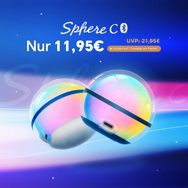 Bunte Bluetooth-Sphäre C-Lautsprecher, 11,95€ im Angebot, vorher 21,95€, limitiert auf 1 pro Person.