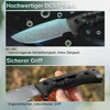 Robustes Outdoormesser aus DC53 Stahl mit 60 HRC Klinge und ergonomischem, rutschfestem Griff für sicheren Halt