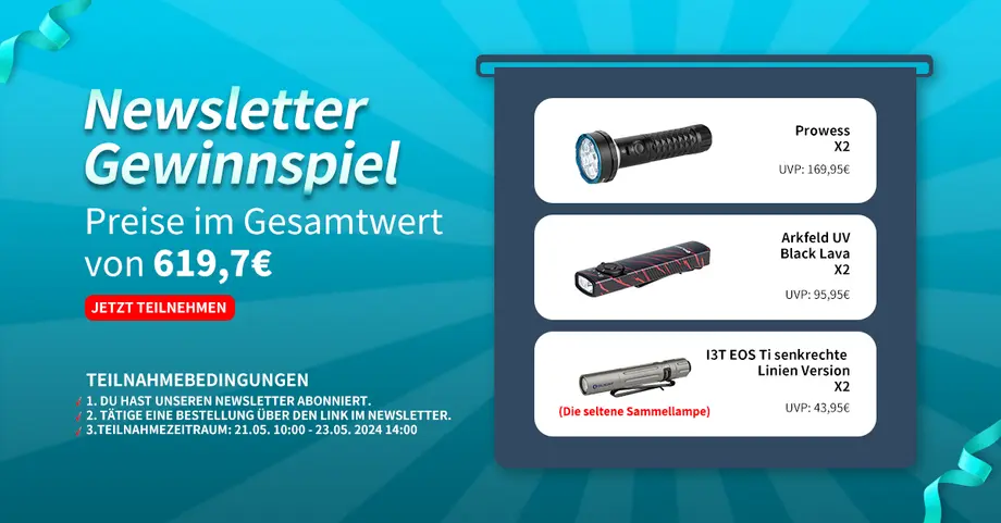 Newsletter Gewinnspiel mit der seltener Sammellampe im Mai (Exklusiv für Abonnent*innen)