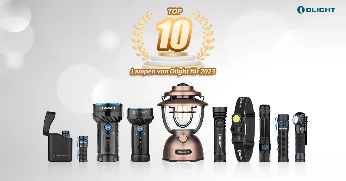 TOP 10 Taschenlampen 2023 bei Olight Deutschland