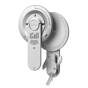 Aulumu M05 Pro magnetischer Handy-Ständer und Multitool aus Silber auf weißem Hintergrund