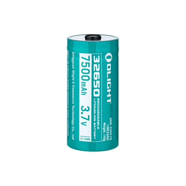 Wiederaufladbarer Olight 32650 Li-Ion Akku 7500mAh 3.7V in Tealgrün