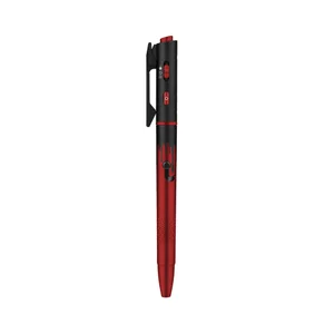 Olight Open 3 Stiftlampe in Rot und Schwarz mit Laser und LED für den EDC-Einsatz im Büro und Alltag