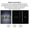 Olight Baton Ultra, OAL-Material, robuste Struktur, kratzfest, langlebig, 6061 Aluminium, TA2 Titan.
