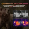 32 GB eMMC Speicher für Fotos und Videos von Wildtieren, wie Bären, in Wärmebild.