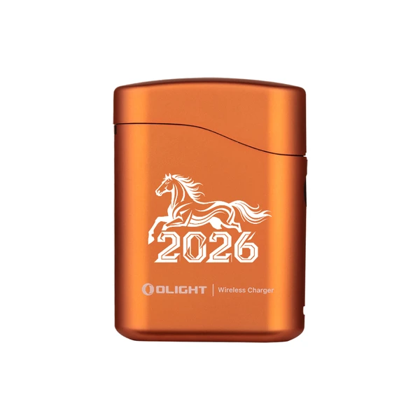 Olight Perun 3 Mini, orangefarben mit Pferdemotiv 2026, vielseitige Taschenlampe und Stirnlampe für den täglichen Gebrauch