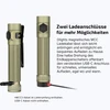 Olight Baton 3 Pro Max Taschenlampe, zwei Ladeanschlüsse: magnetisch und versteckter USB-C