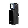Schwarze Olight Oclip 2 Ultra Clip-Leuchte in Seitenansicht mit LED-Kopf und Clip für Outdoor- und Alltagsnutzung