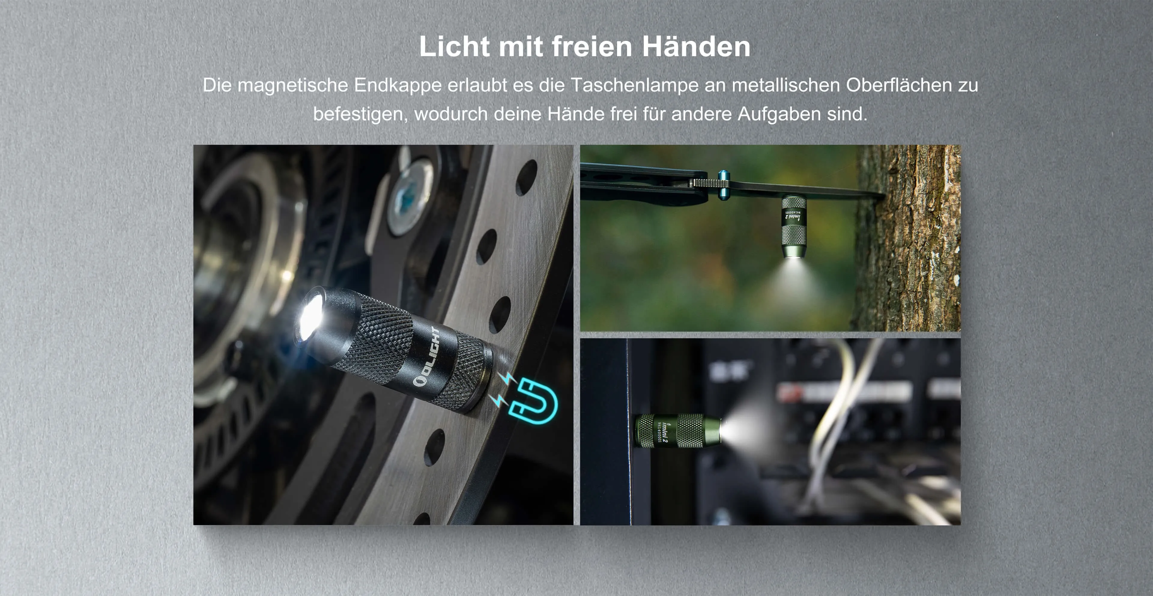 Olight imini 2 EOS im offiziellen Anwendungsfoto