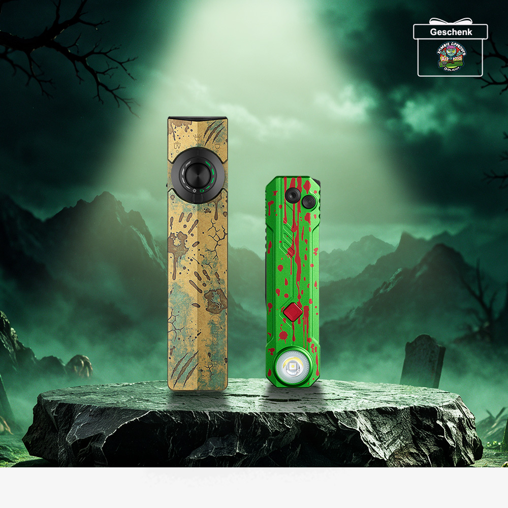 Olight ArkPro EDC Taschenlampe mit UV Licht Laser und Weißlicht 2026 Halloween Bundle