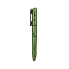 Grüner Olight Open 3 Stift mit integrierter LED Lampe und Clip in Vorderansicht für Alltag und EDC-Einsatz