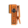 Olight orangefarbene Oclip 2 Ultra Clip-Lampe in Seitenansicht mit robustem Halteclip für EDC und Outdoor-Einsätze