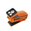 Olight orange Oclip 2 Ultra Clip-On-Lampe in Seitenansicht mit neigbarem LED-Kopf und robustem Clip für Outdoor-Aktivitäten