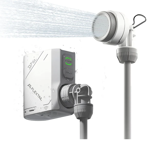 Olight Weiß TINY SHOWER tragbare Camping-Dusche mit Wasserdüse für Outdoor-Aktivitäten