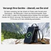 Marauder 3 Taschenlampe lädt ein iPhone in der Natur als Powerbank über USB-C auf