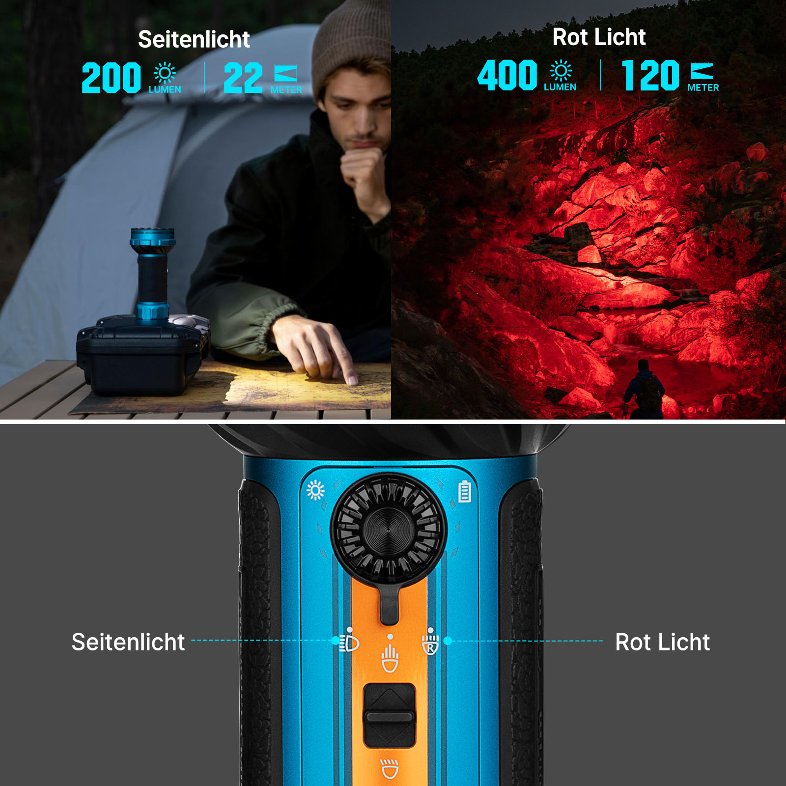 Olight Marauder Mini 2 leistungsstarke LED Taschenlampe mit 10000 Lumen und 750 Metern Leuchtweite