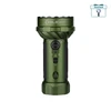 Grüne Olight Marauder Mini 2 Taschenlampe Vorderansicht mit Drehschalter für Outdoor-Abenteuer und Camping-Einsätze