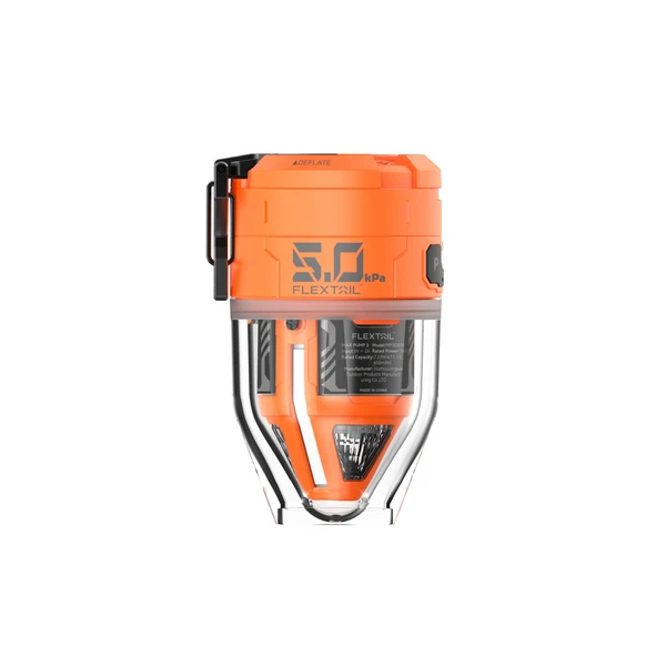 Olight MAX PUMP 3 orange tragbare Luftpumpe für einfaches Aufblasen und Entleeren