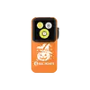 Olight orange Taschenlampe im Halloween-Design mit Kürbis-Motiv vor schwarzem Hintergrund