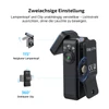 Schwarze Olight Oclip 2 Pro Clip-Lampe mit um 115 Grad neigbarem Kopf und 360 Grad drehbarem Clip für flexible Beleuchtung